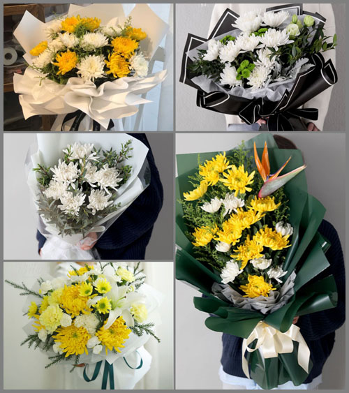 云南普洱景东县锦屏镇白事花束代送